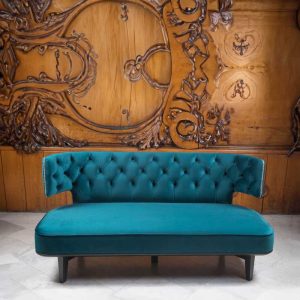 sofa sofia capitone tachuelas tapicería creativa